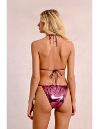 Swimsuit top, metallic effect triangle