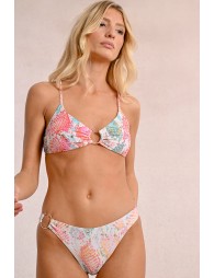 Braguita de bikini con estampado y hebilla