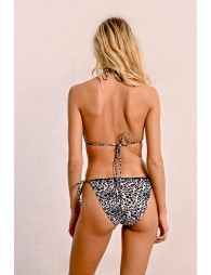 Leopard triangle swimsuit top