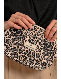 Bolso-neceser de mano estampado animal