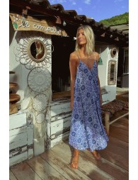 Long flowing dress, printed