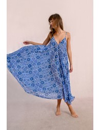 Long flowing dress, printed