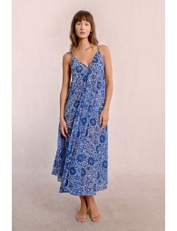 Long flowing dress, printed