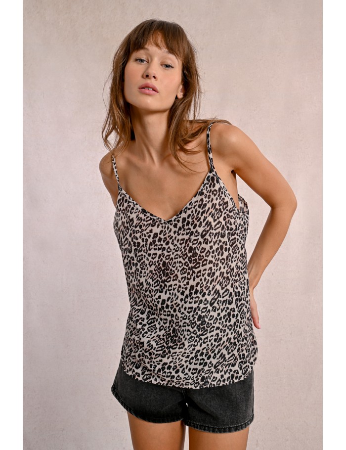 Leopard print camisole