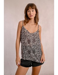 Leopard print camisole