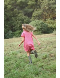 Short shirt dress with smocked details