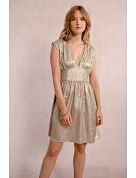 Short satin dress