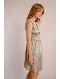 Short satin dress